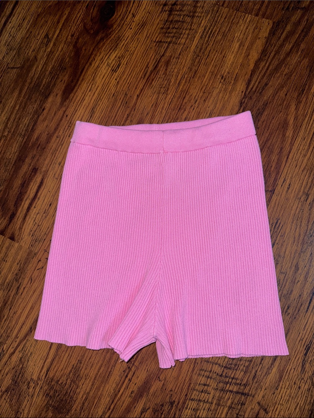 Daisy Pink Ribbed Bike Shorts 19.T